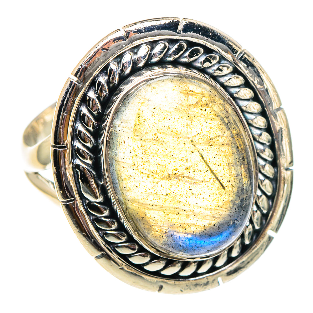 Labradorite Rings handcrafted by Ana Silver Co - RING94306