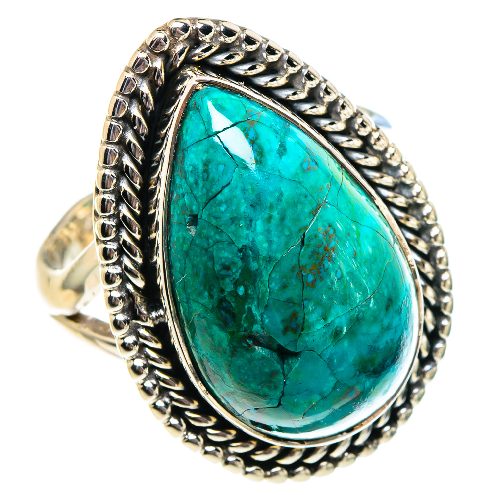 Chrysocolla Rings handcrafted by Ana Silver Co - RING94308