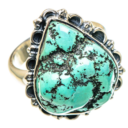 Tibetan Turquoise Rings handcrafted by Ana Silver Co - RING94311