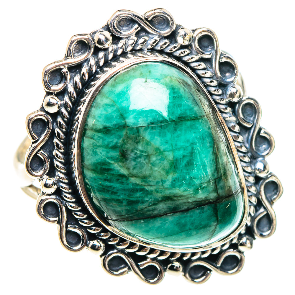 African Green Opal Rings handcrafted by Ana Silver Co - RING94312