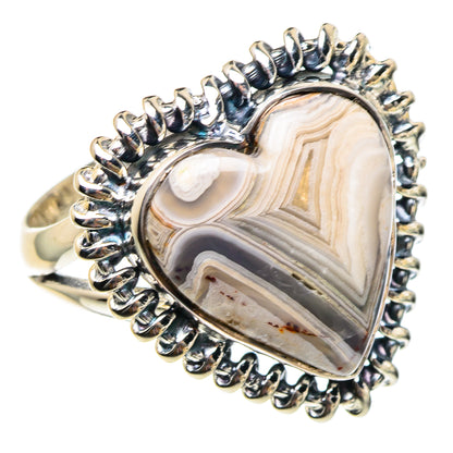Laguna Lace Agate Rings handcrafted by Ana Silver Co - RING94324