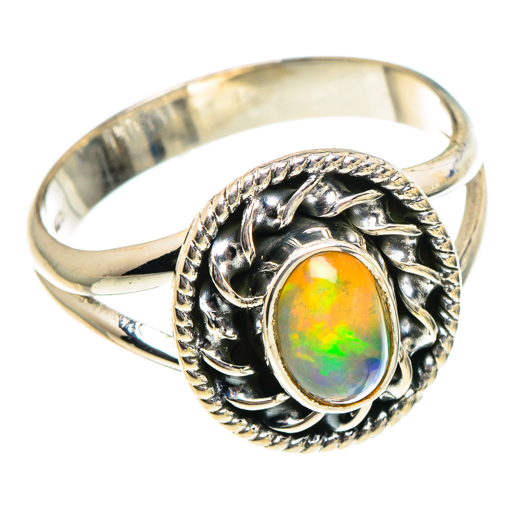 Ethiopian Opal Rings handcrafted by Ana Silver Co - RING94328