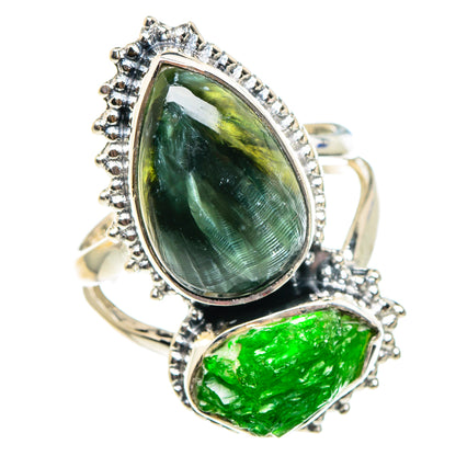 Seraphinite Rings handcrafted by Ana Silver Co - RING94338
