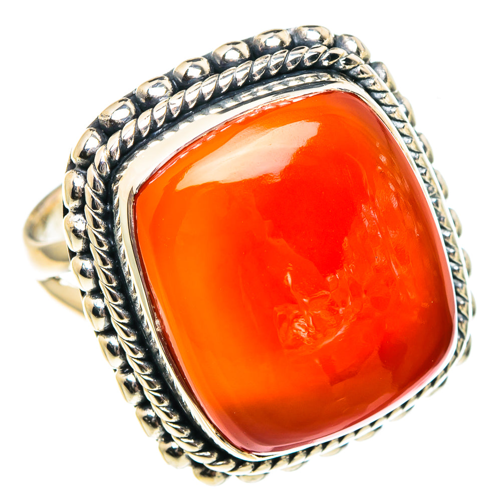 Carnelian Rings handcrafted by Ana Silver Co - RING94343