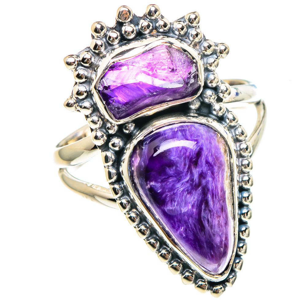 Charoite Rings handcrafted by Ana Silver Co - RING94347