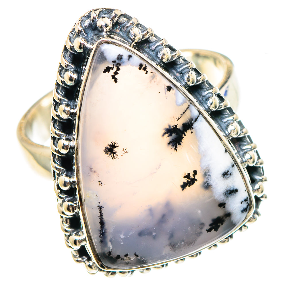 Dendritic Opal Rings handcrafted by Ana Silver Co - RING94351