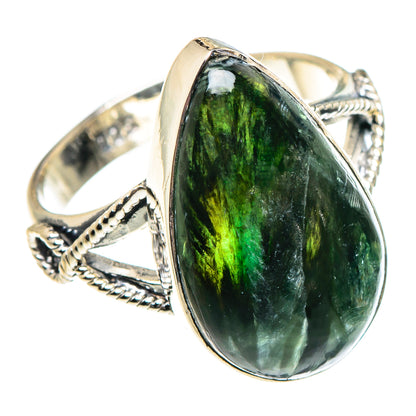 Seraphinite Rings handcrafted by Ana Silver Co - RING94361