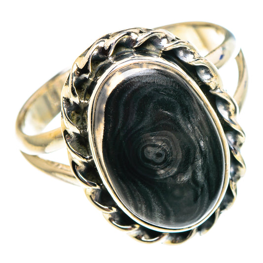 Psilomelane Rings handcrafted by Ana Silver Co - RING94367