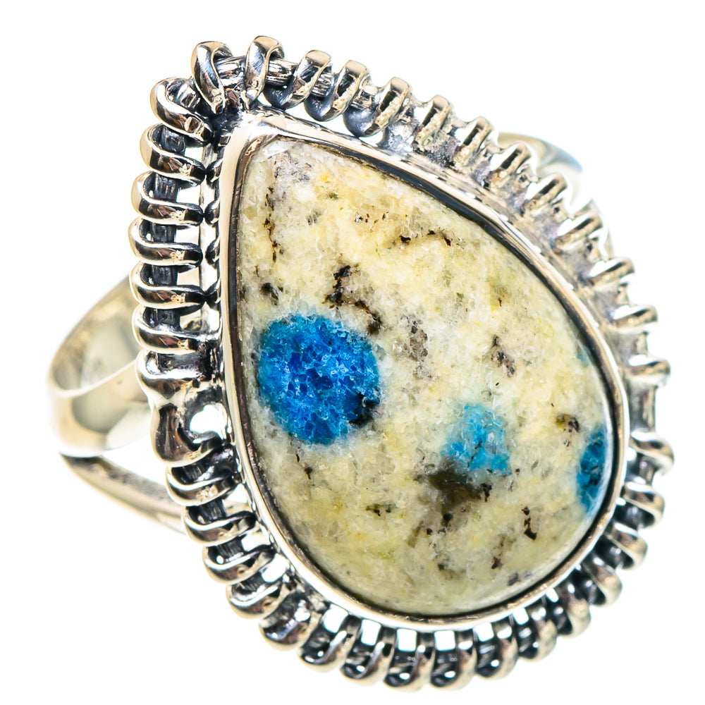 K2 Blue Azurite Rings handcrafted by Ana Silver Co - RING94376 - Photo 2