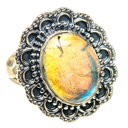 Labradorite Rings handcrafted by Ana Silver Co - RING94378