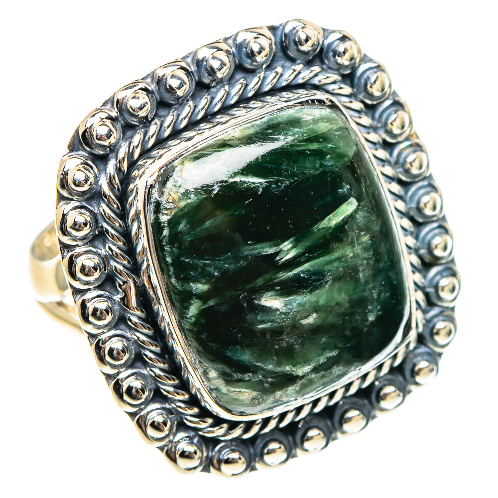 Seraphinite Rings handcrafted by Ana Silver Co - RING94380 - Photo 2