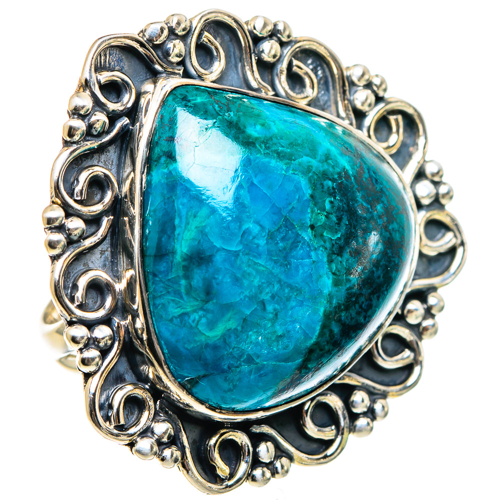 Chrysocolla Rings handcrafted by Ana Silver Co - RING94418