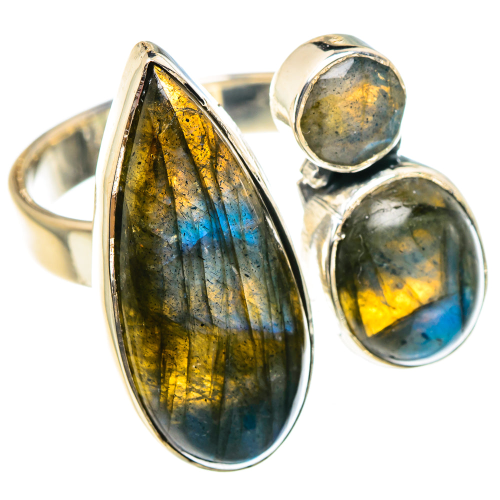 Labradorite Rings handcrafted by Ana Silver Co - RING94420