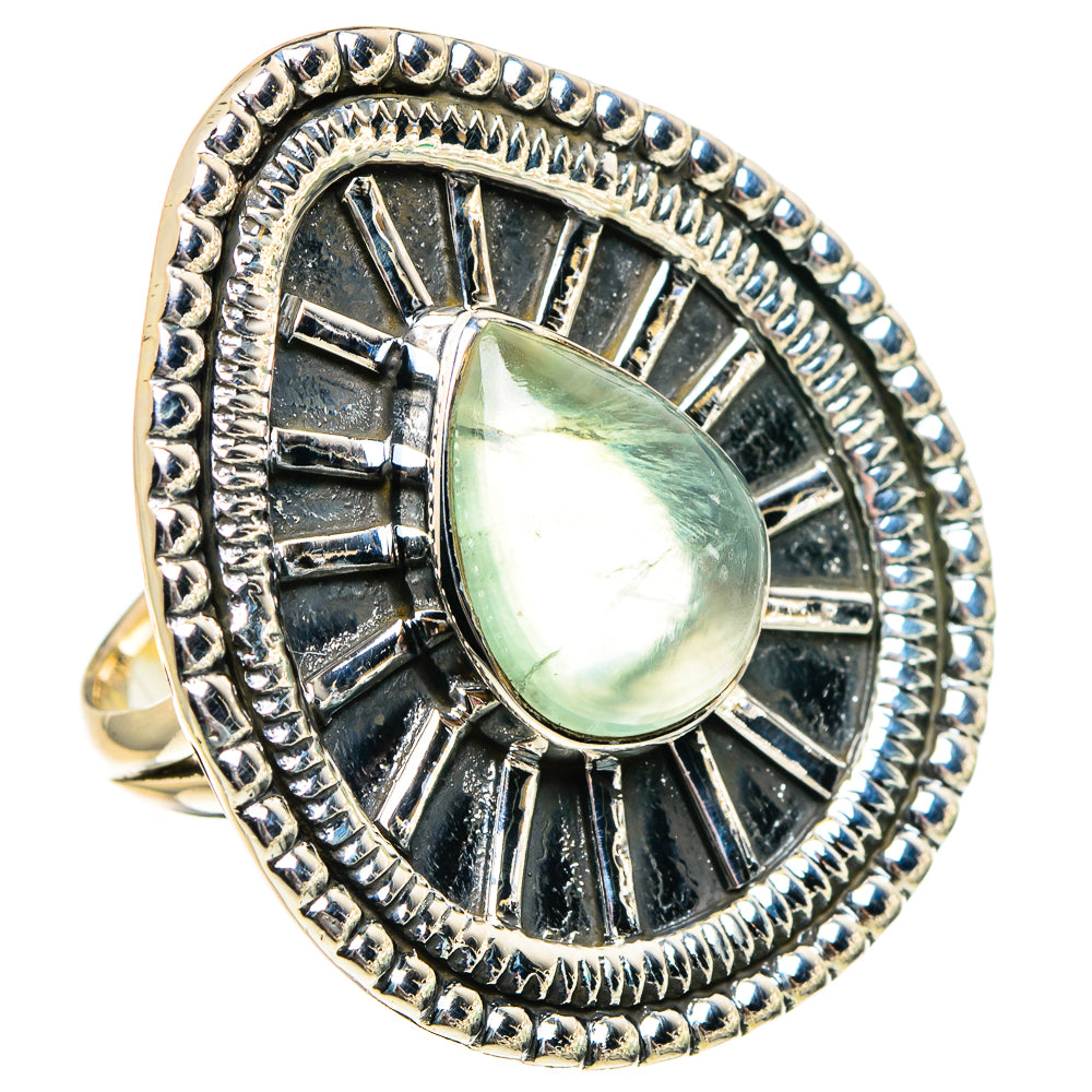 Prehnite Rings handcrafted by Ana Silver Co - RING94428 - Photo 2
