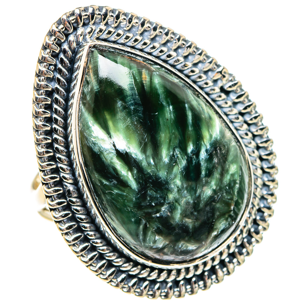 Seraphinite Rings handcrafted by Ana Silver Co - RING94430