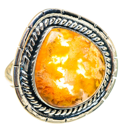 Plume Agate Rings handcrafted by Ana Silver Co - RING94437 - Photo 2