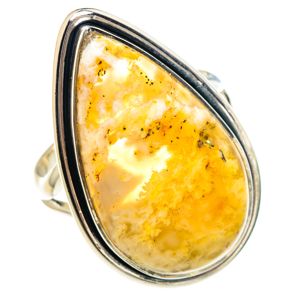 Plume Agate Rings handcrafted by Ana Silver Co - RING94438
