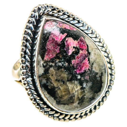 Russian Eudialyte Rings handcrafted by Ana Silver Co - RING94441