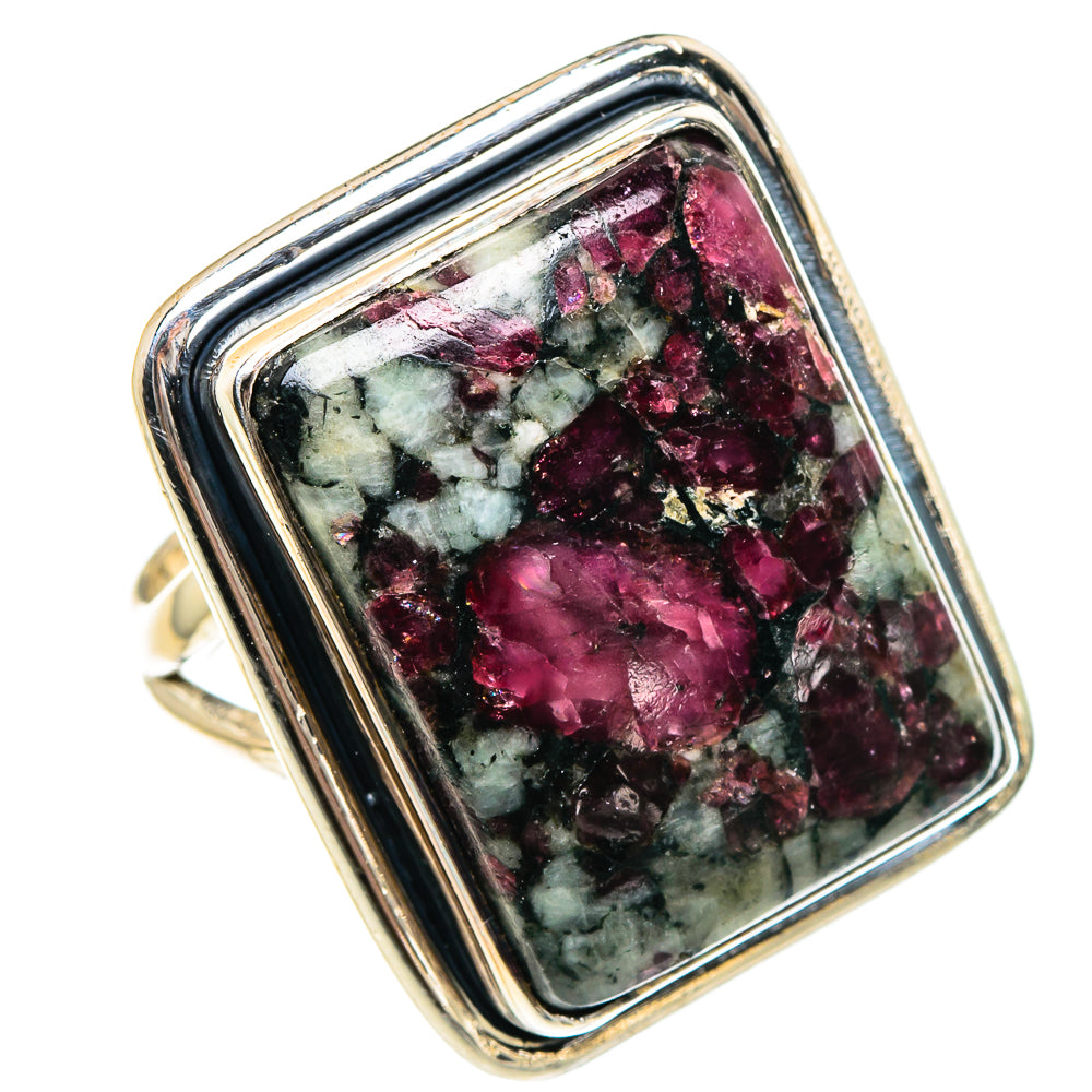 Russian Eudialyte Rings handcrafted by Ana Silver Co - RING94442