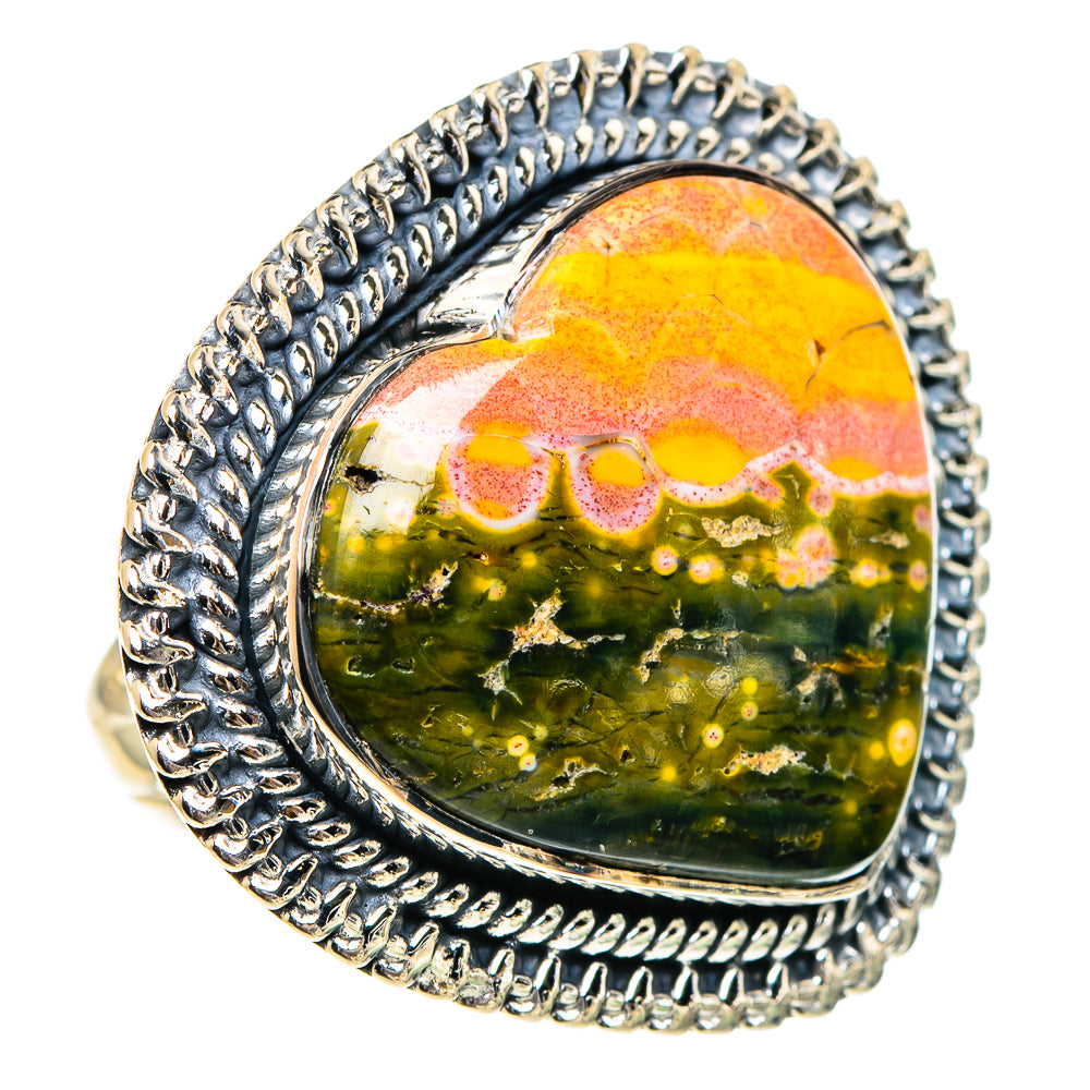 Ocean Jasper Rings handcrafted by Ana Silver Co - RING94455
