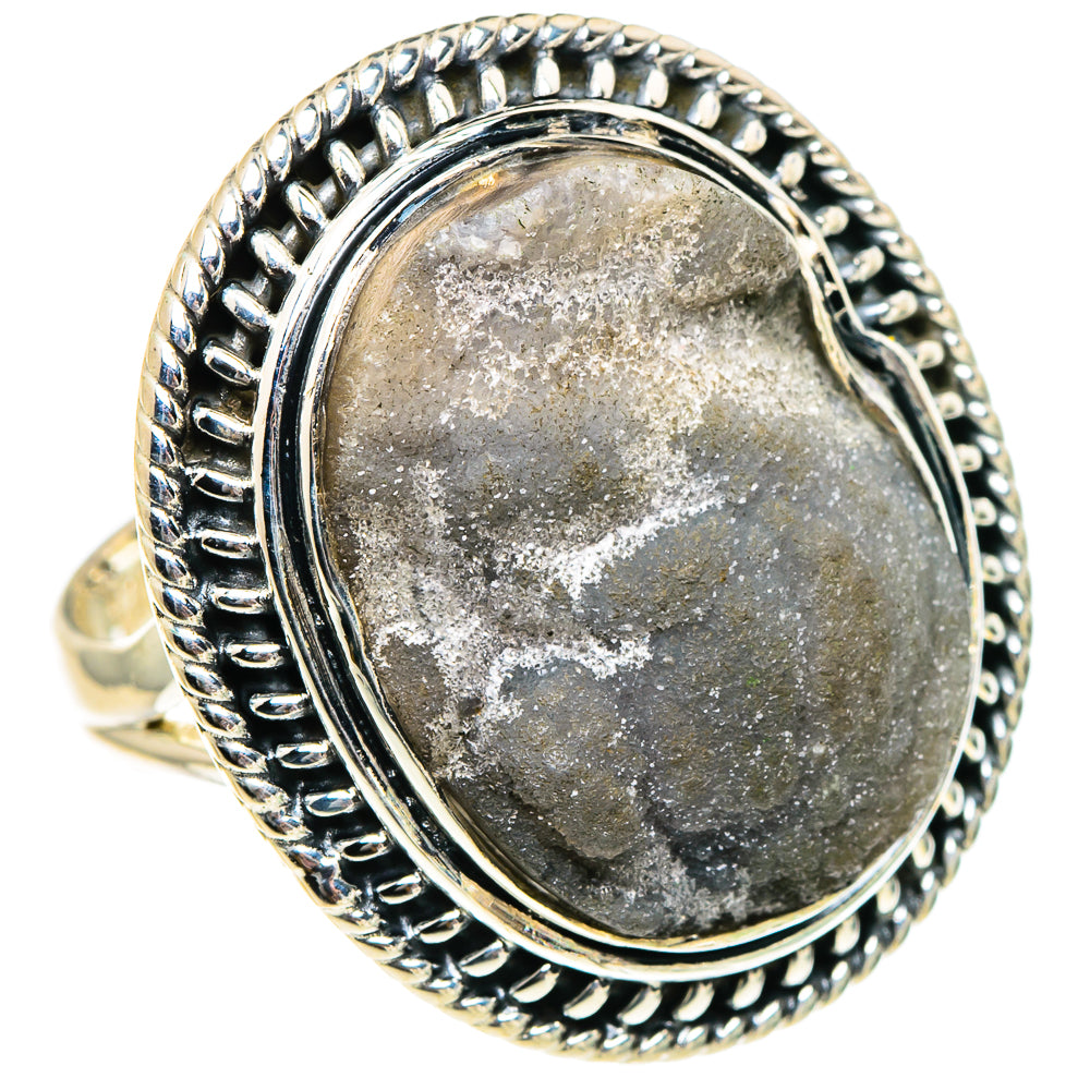 Desert Druzy Rings handcrafted by Ana Silver Co - RING94456 - Photo 2