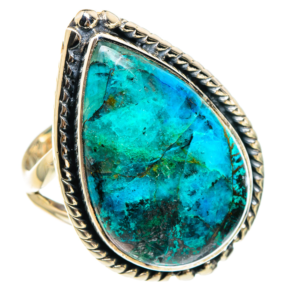 Chrysocolla Rings handcrafted by Ana Silver Co - RING94460