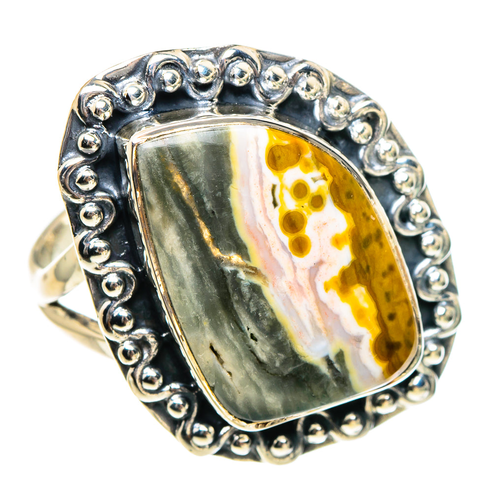 Ocean Jasper Rings handcrafted by Ana Silver Co - RING94467