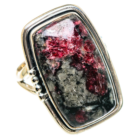 Russian Eudialyte Rings handcrafted by Ana Silver Co - RING94486