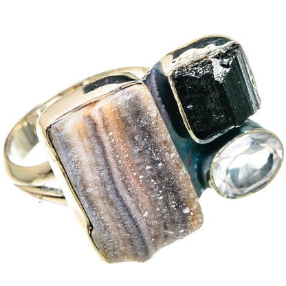 Desert Druzy Rings handcrafted by Ana Silver Co - RING94495
