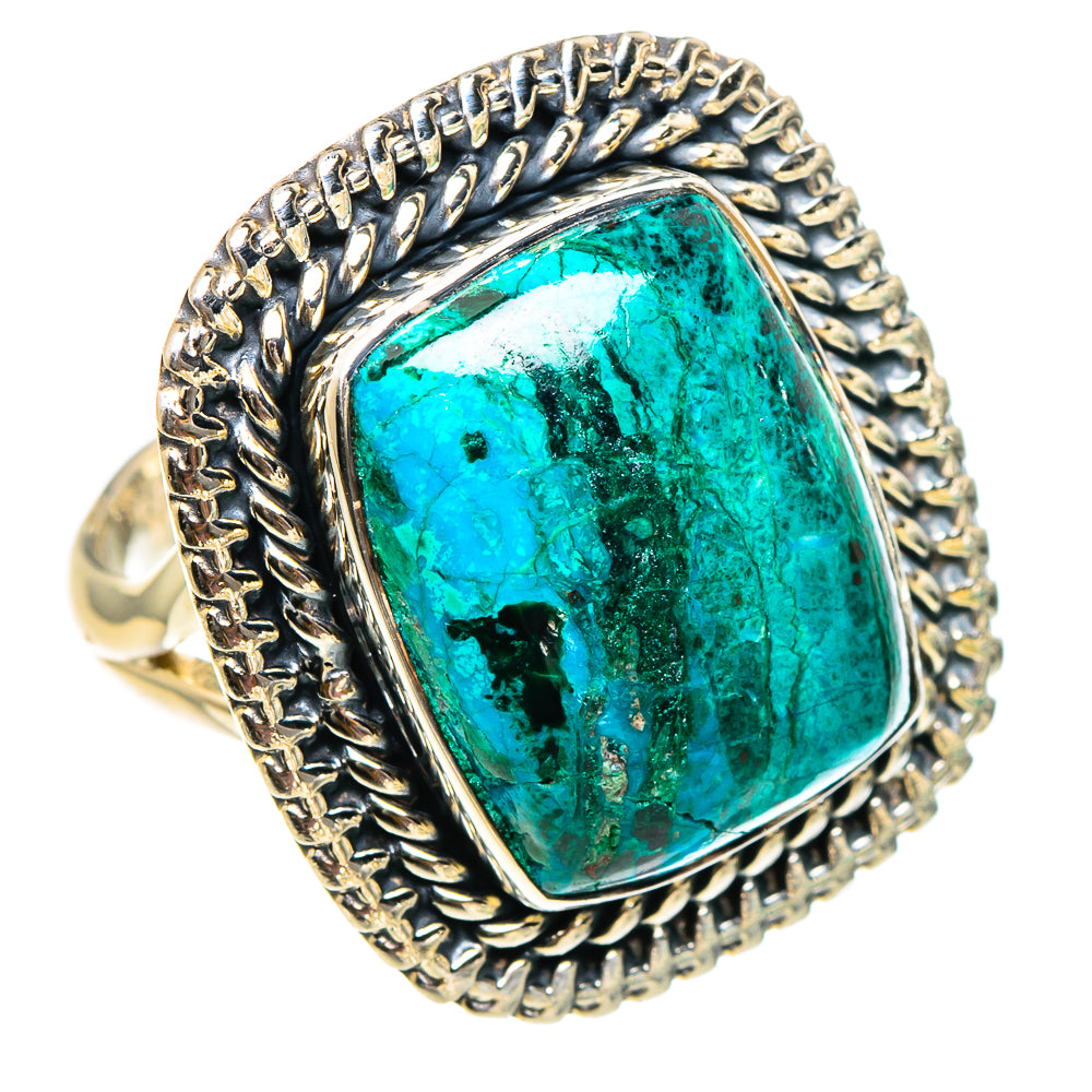 Chrysocolla Rings handcrafted by Ana Silver Co - RING94499
