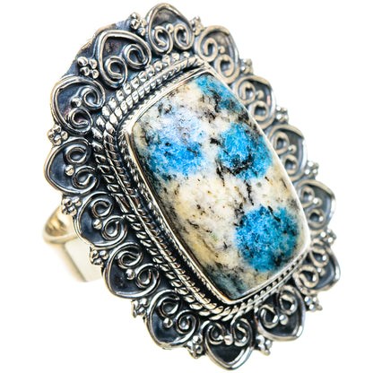 K2 Blue Azurite Rings handcrafted by Ana Silver Co - RING94500