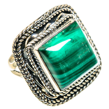 Malachite Rings handcrafted by Ana Silver Co - RING94505