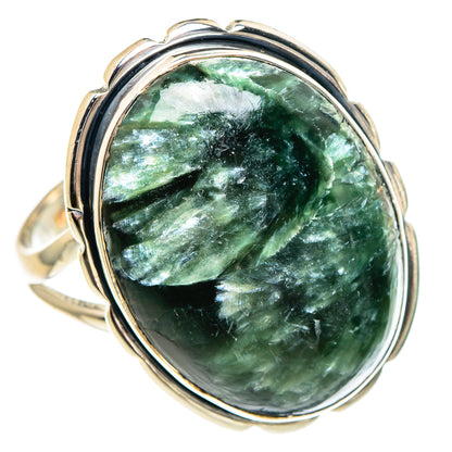 Seraphinite Rings handcrafted by Ana Silver Co - RING94506