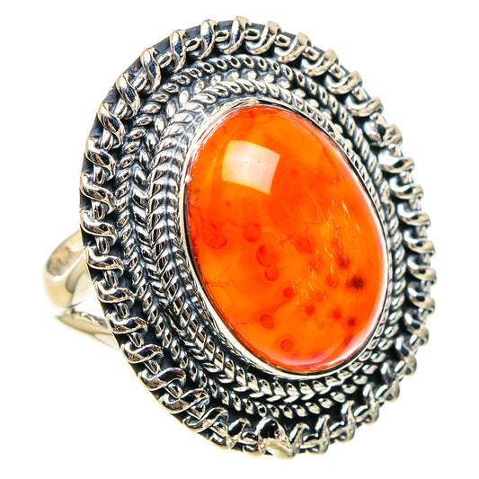 Carnelian Rings handcrafted by Ana Silver Co - RING94517