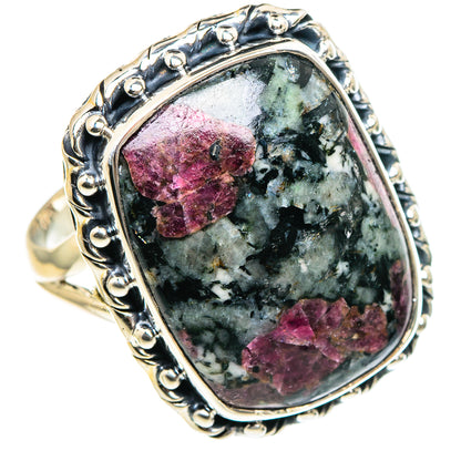Russian Eudialyte Rings handcrafted by Ana Silver Co - RING94527