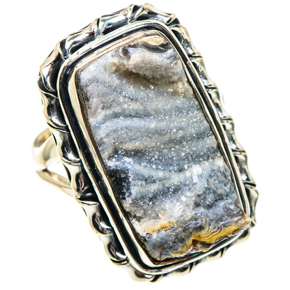 Desert Druzy Rings handcrafted by Ana Silver Co - RING94535
