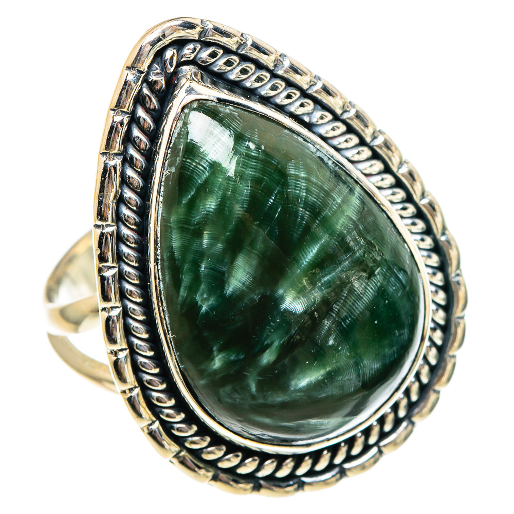 Seraphinite Rings handcrafted by Ana Silver Co - RING94544