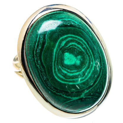 Malachite Rings handcrafted by Ana Silver Co - RING94545