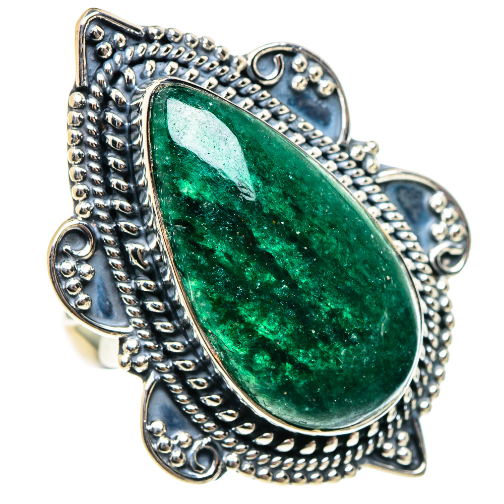 Green Aventurine Rings handcrafted by Ana Silver Co - RING94546