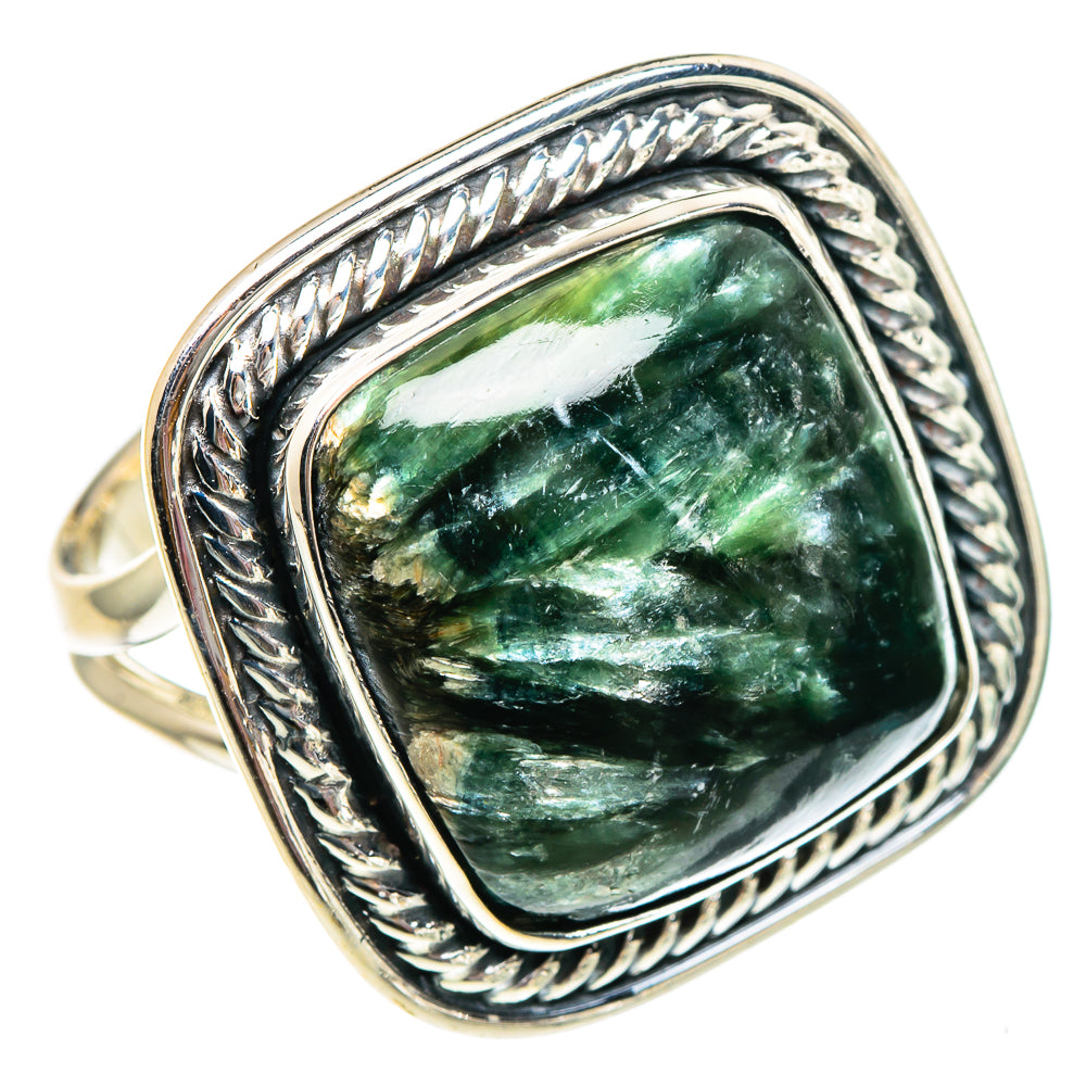 Seraphinite Rings handcrafted by Ana Silver Co - RING94547 - Photo 2