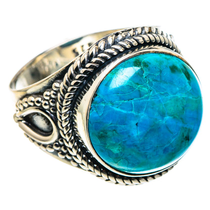 Chrysocolla Rings handcrafted by Ana Silver Co - RING94551