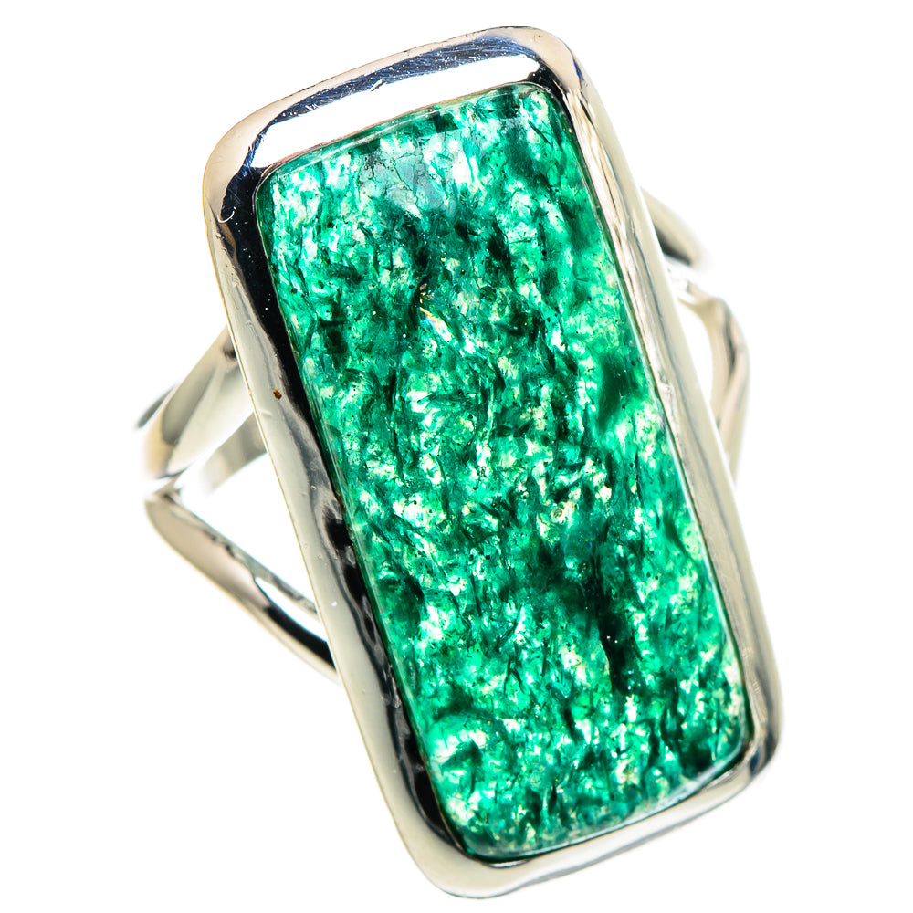 Green Aventurine Rings handcrafted by Ana Silver Co - RING94558