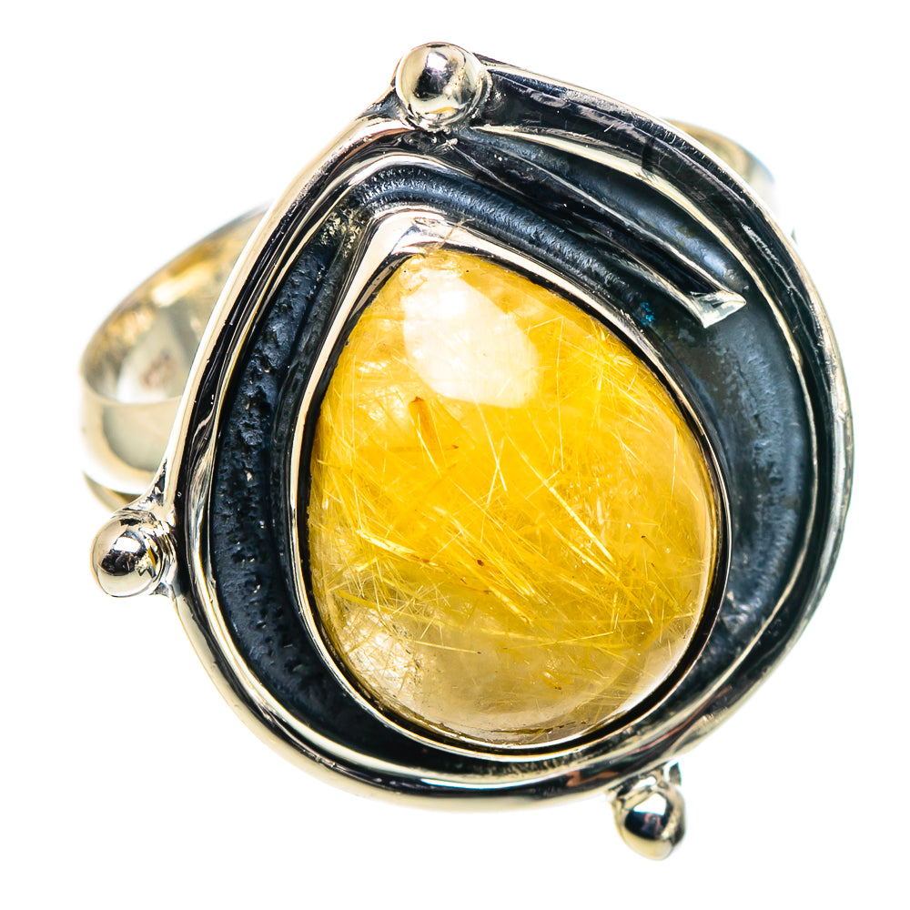 Rutilated Quartz Rings handcrafted by Ana Silver Co - RING94567