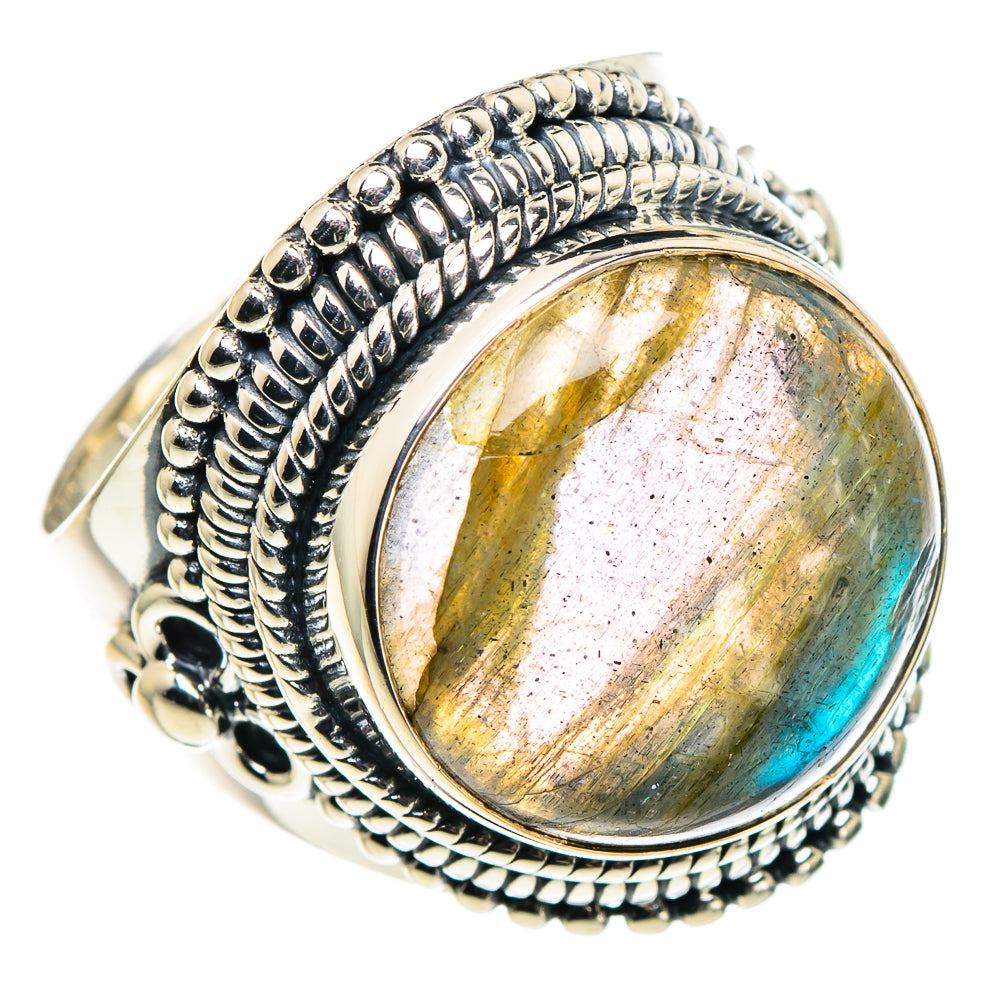 Labradorite Rings handcrafted by Ana Silver Co - RING94573