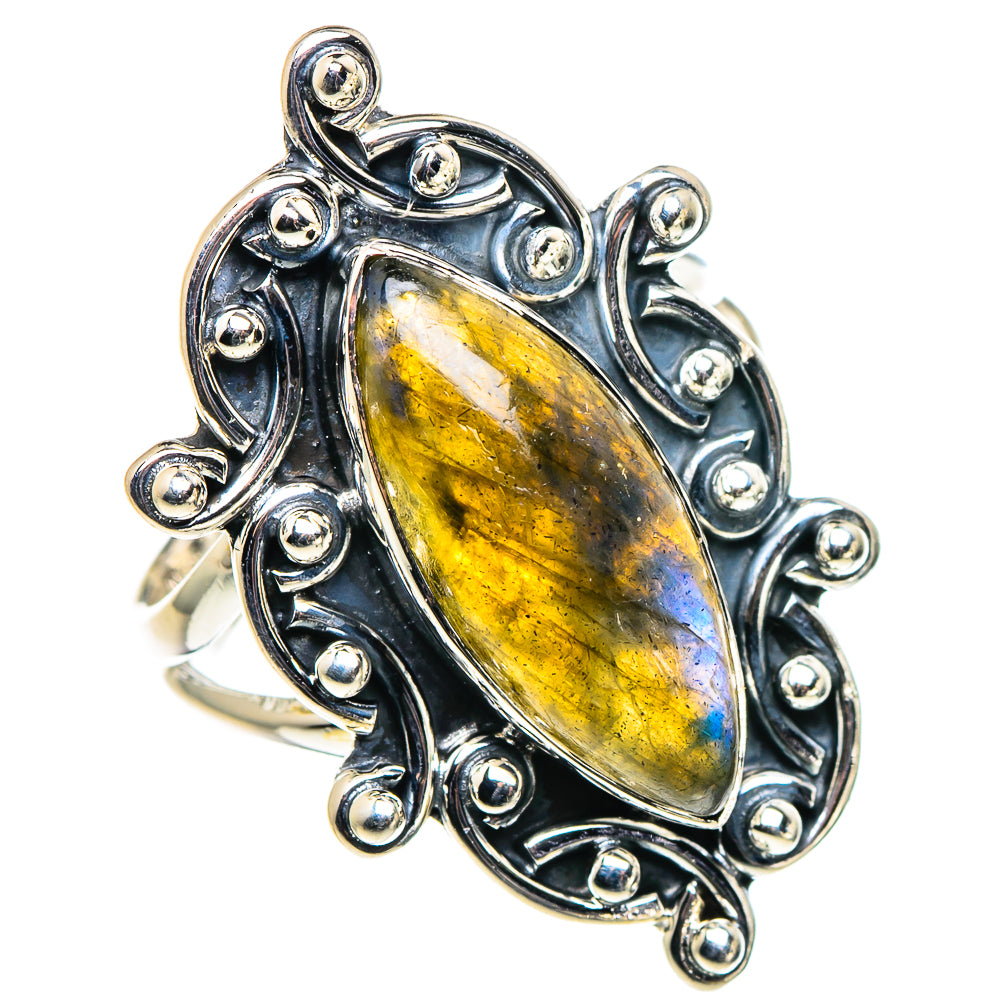 Labradorite Rings handcrafted by Ana Silver Co - RING94579