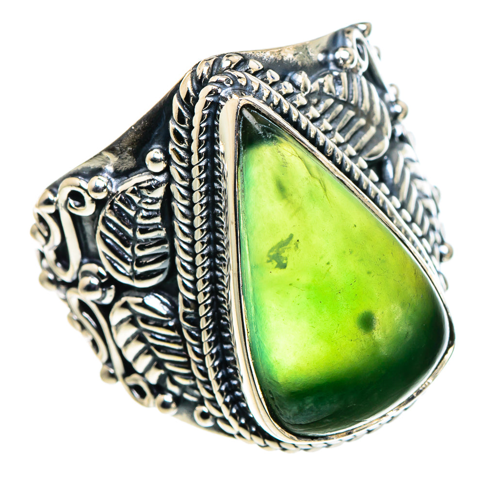 Chrysoprase Rings handcrafted by Ana Silver Co - RING94584