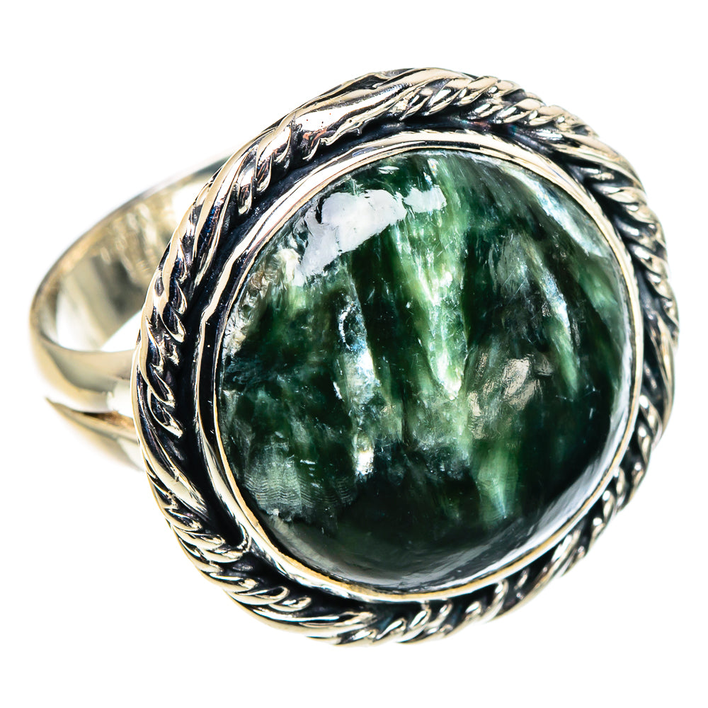 Seraphinite Rings handcrafted by Ana Silver Co - RING94586