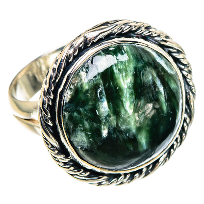 Seraphinite Rings handcrafted by Ana Silver Co - RING94586