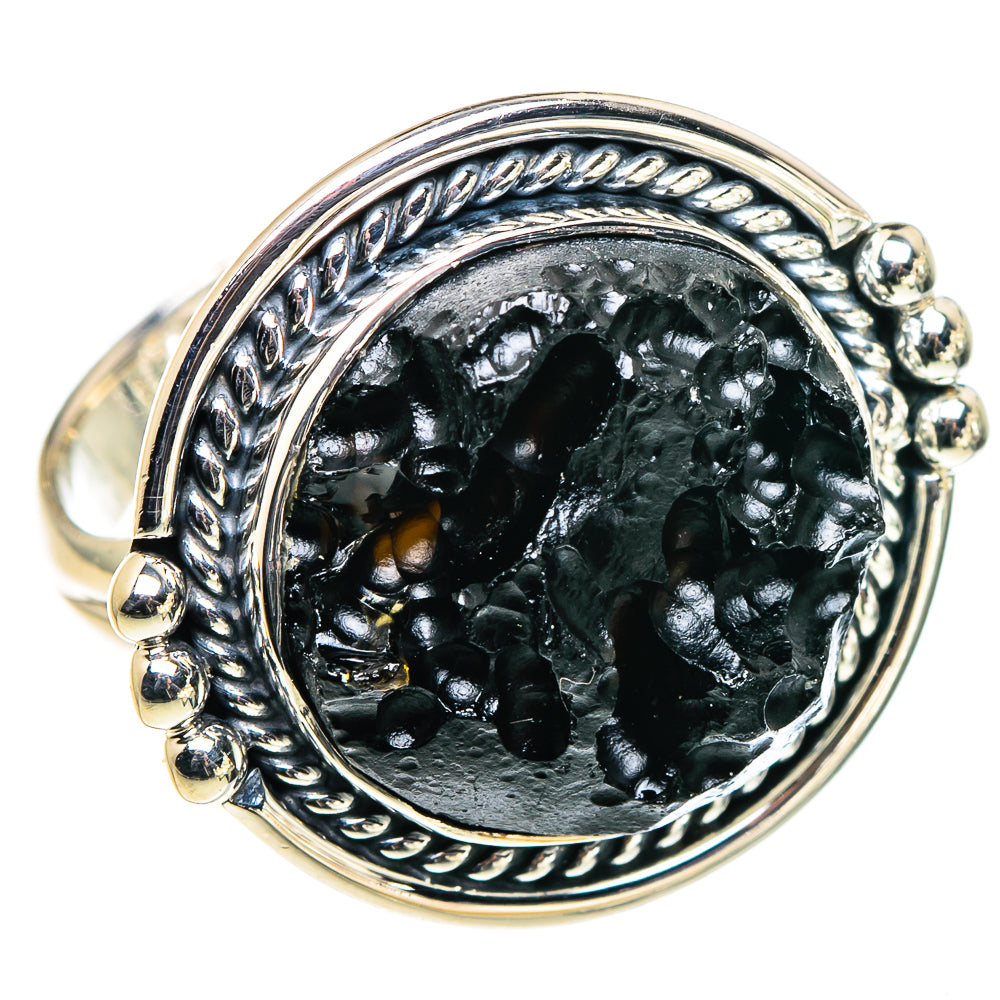 Tektite Rings handcrafted by Ana Silver Co - RING94597 - Photo 2