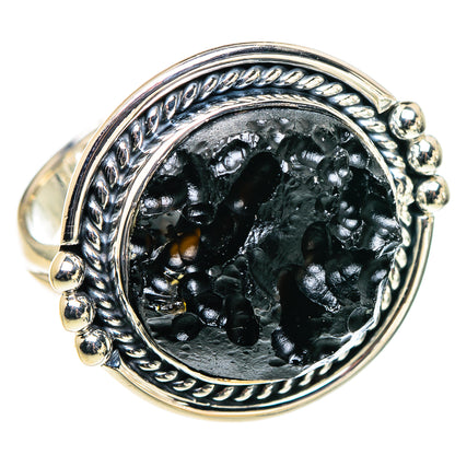Tektite Rings handcrafted by Ana Silver Co - RING94597 - Photo 2